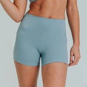 Senita Athletics Lux High Waisted Rio Shorts Only (3.75") - Steel Blue